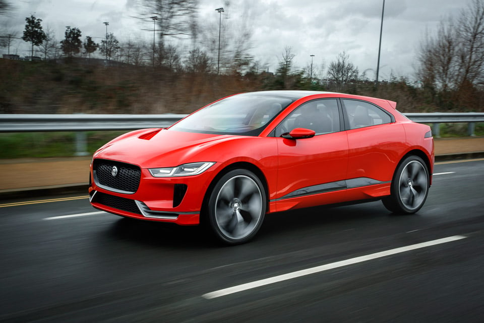 Jaguar I-PACE in Red