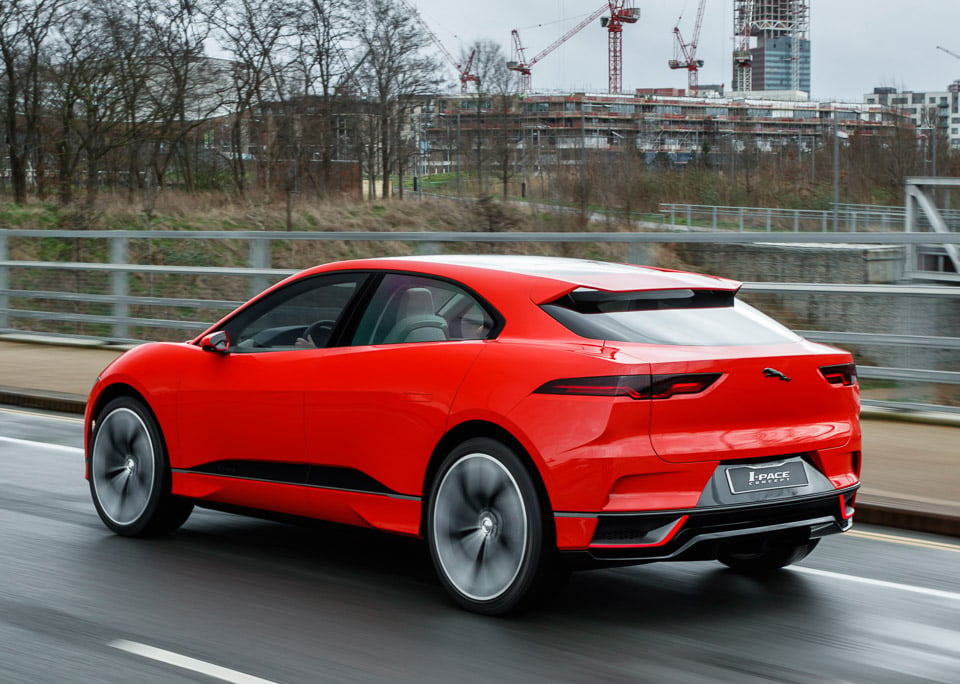 Jaguar I-PACE in Red