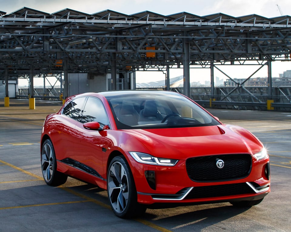 Jaguar I-PACE in Red