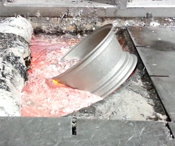 Melting Aluminum Wheels