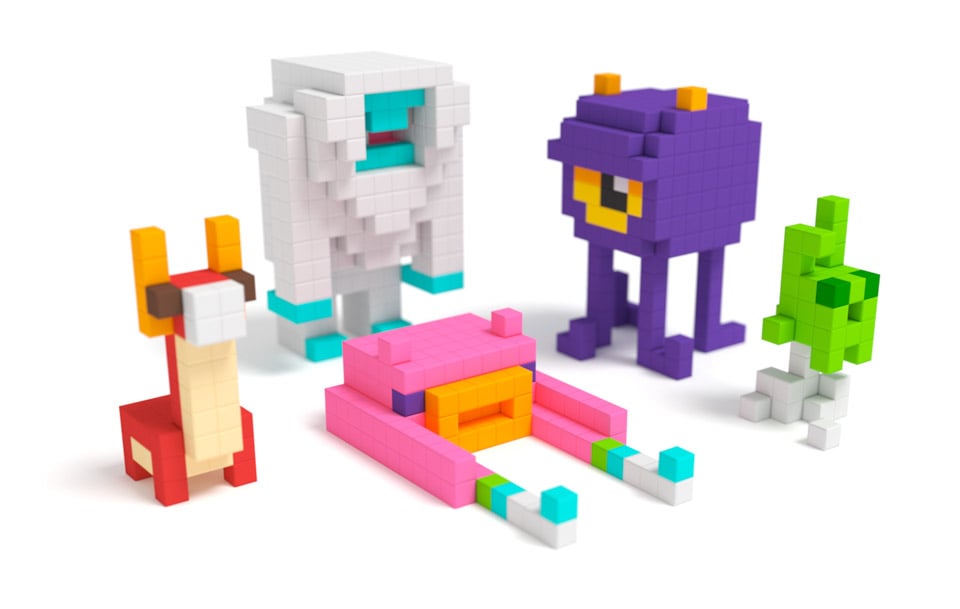 PIXIO Magnetic Construction Blocks