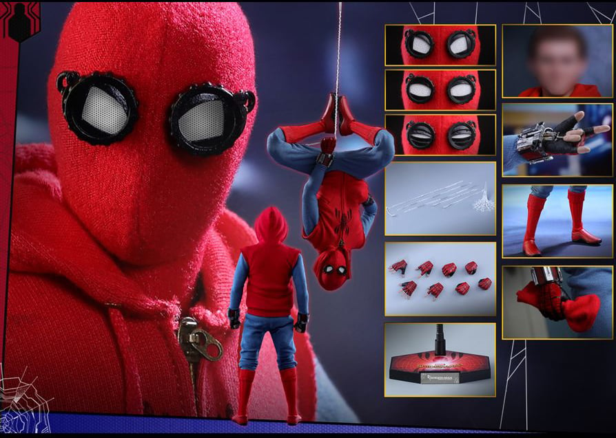 Figure hot toys hot sale spider man homecoming