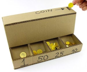 DIY Cardboard Coin Sorter