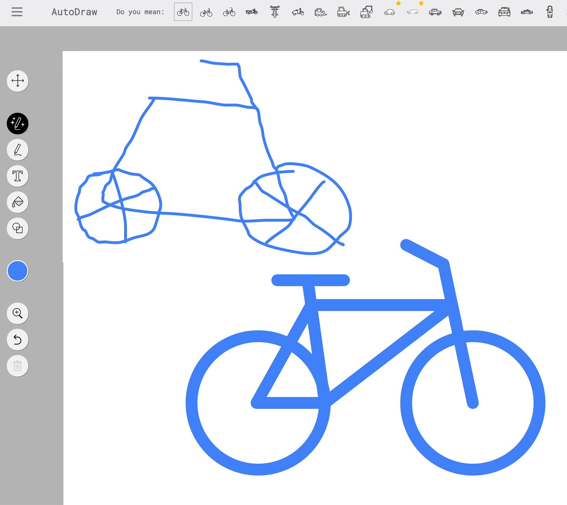 Sketching with Google AutoDraw 