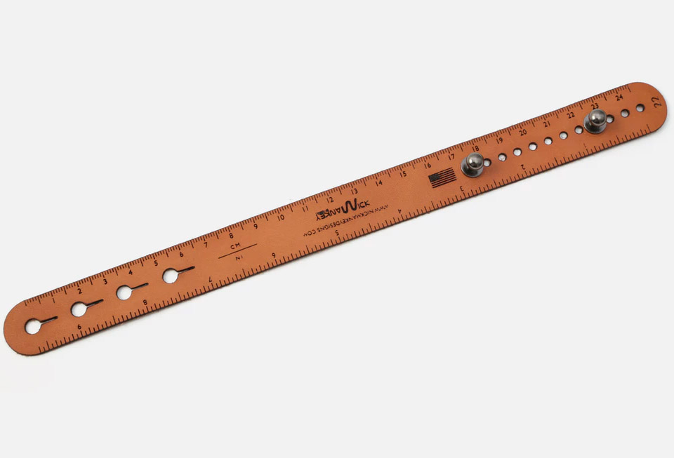 Leather Ruler Wrist Strap