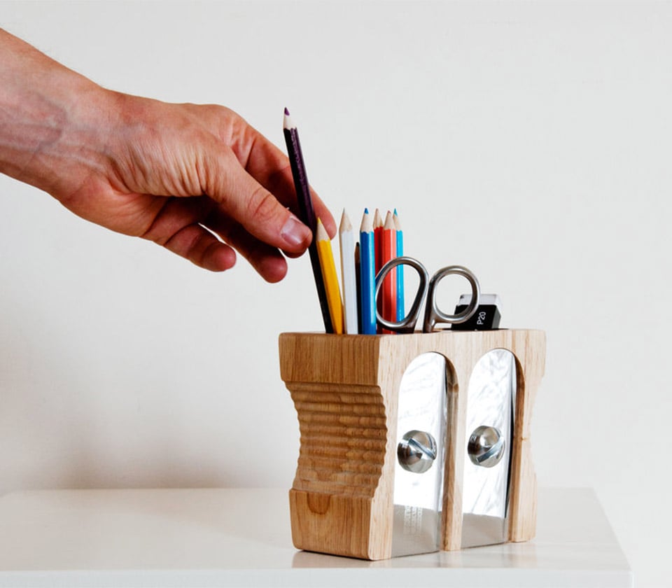 Pencil Sharpener Desk Caddy