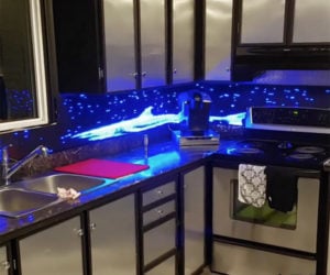LED Kitchen Backsplash