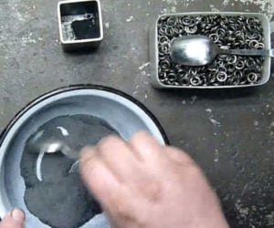 Making Damascus Steel from Washers