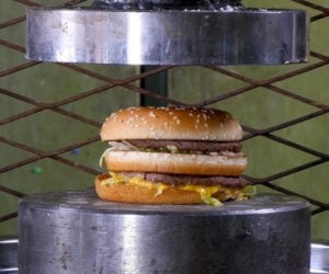 Hydraulic Press vs. Hamburgers