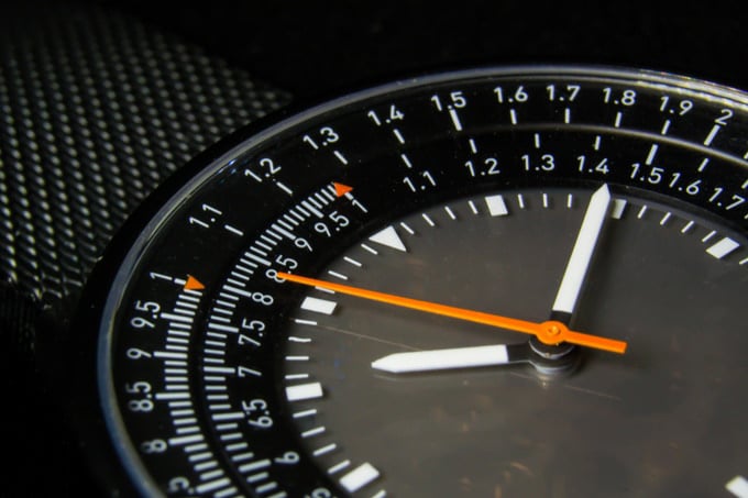 Caliper Slide Rule Wristwatch