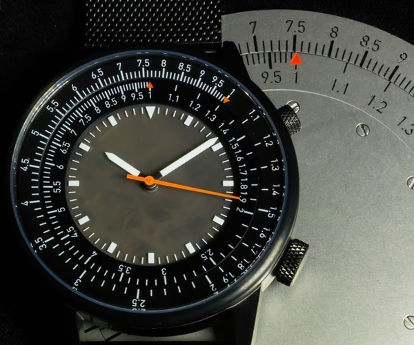 Caliper Slide Rule Wristwatch