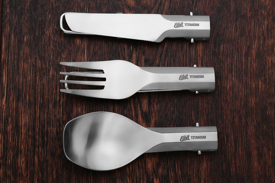 Esbit Folding Titanium Cutlery