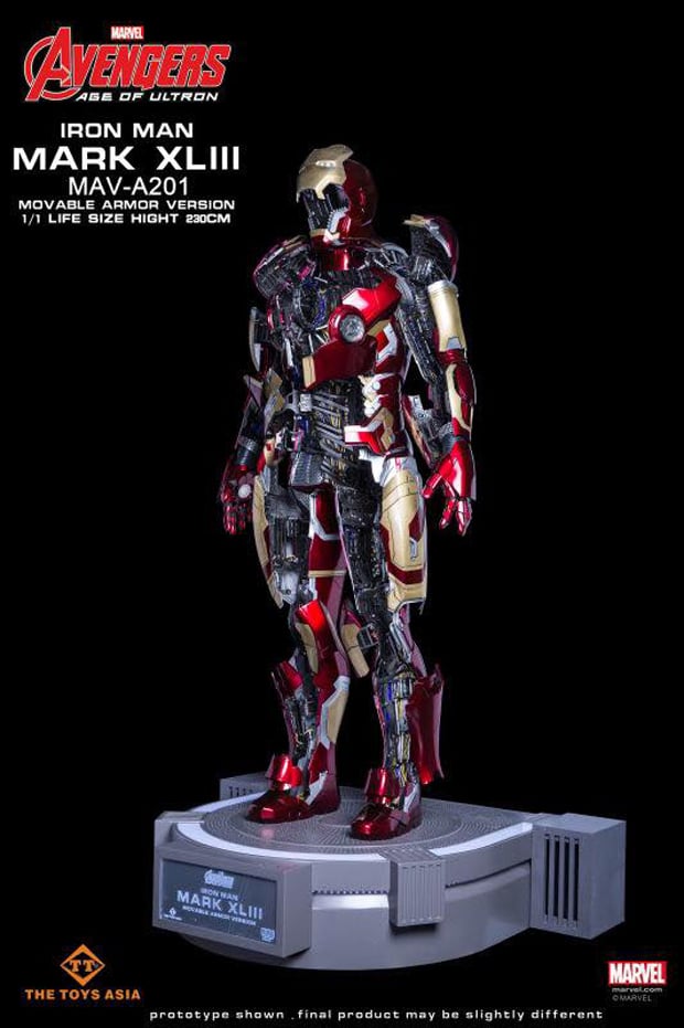 Iron Man Mk. 43 1:1 Motorized Statue