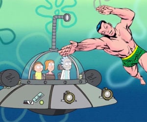 Rick and Morty Go to Bikini Bottom