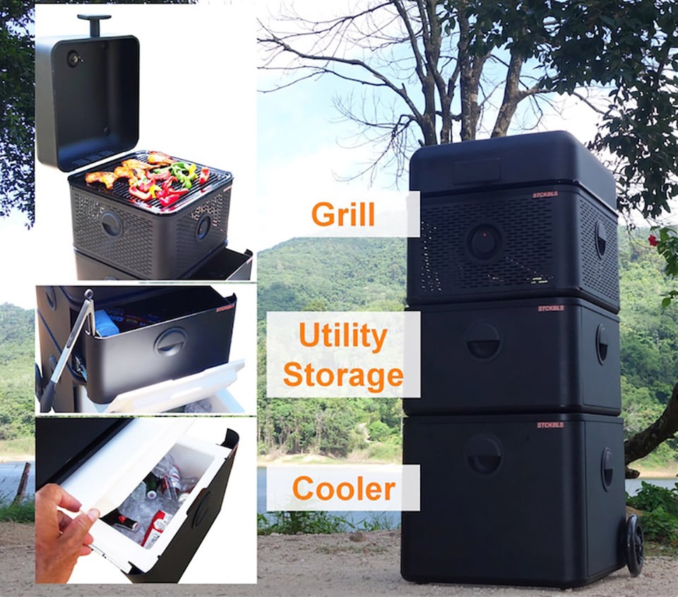 STCKBLS Modular Grill and Cooler