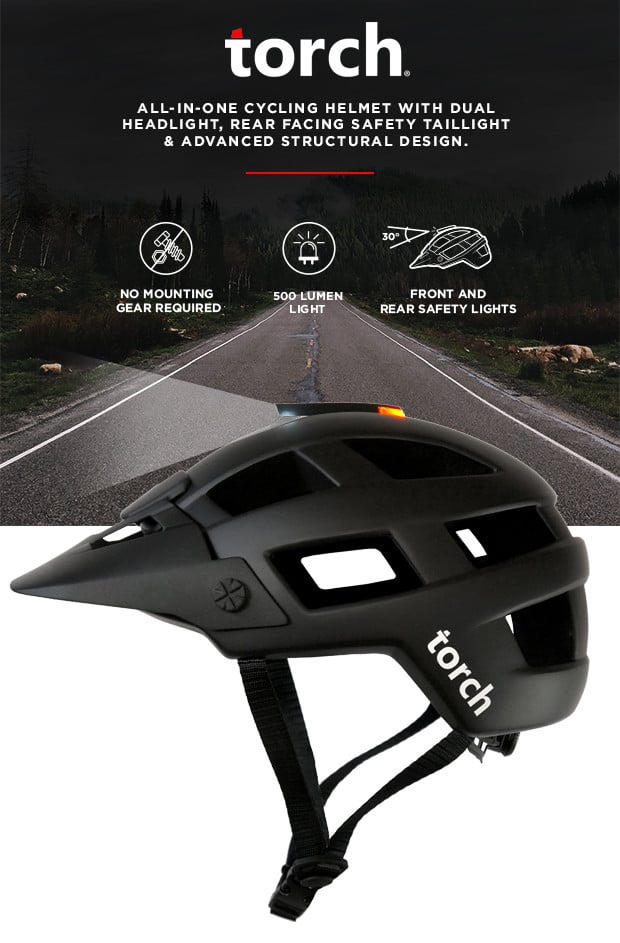 torch bike helmet