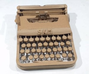 Making a Cardboard Typewriter