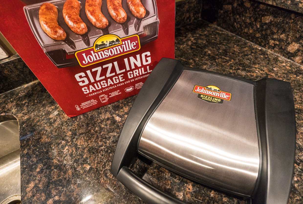 We Tried the Johnsonville Sizzling Sausage Grill, and Nothing Exploded  (Except Our Minds)