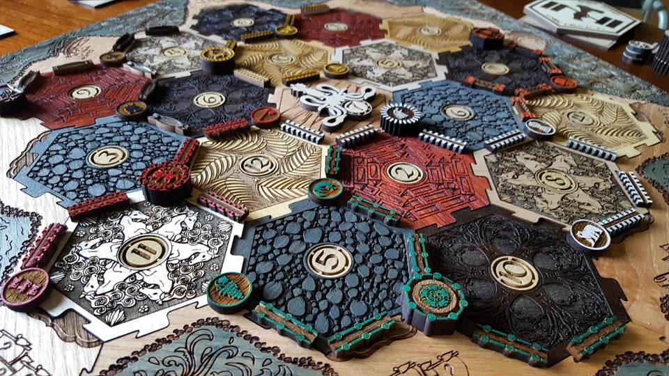 Custom Game of Thrones Catan Board