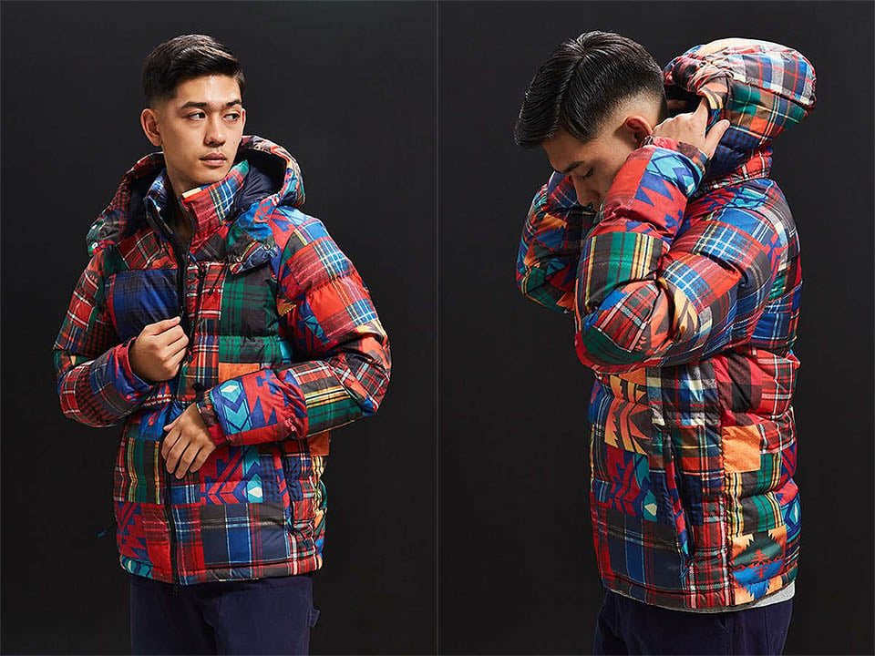 Polo Plaid Patchwork Puffer