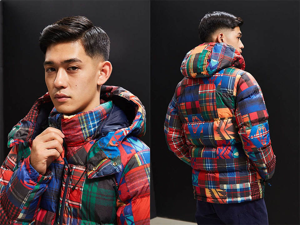 polo ralph lauren patchwork puffer jacket