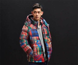 Polo Plaid Patchwork Puffer