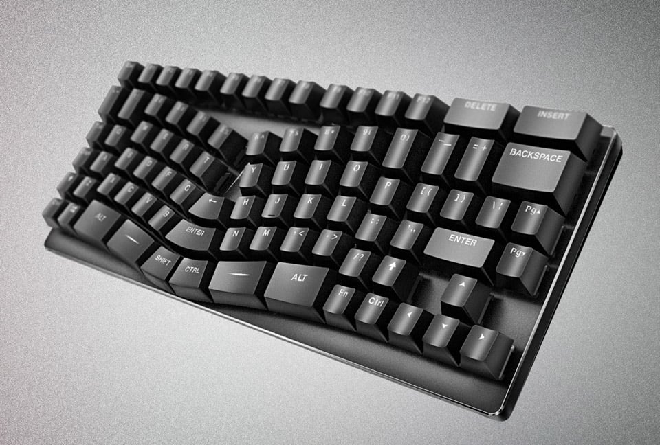 ergonomic gaming keyboard