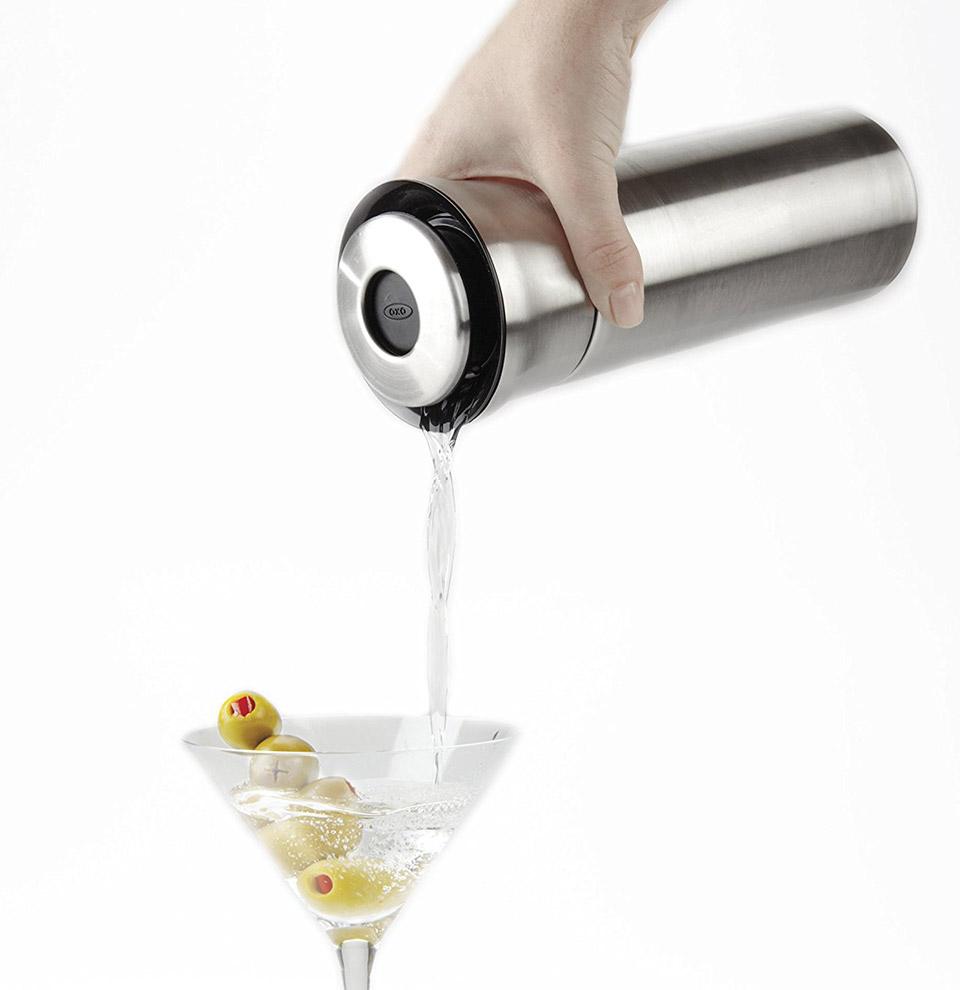 Press & Pour Cocktail Shaker