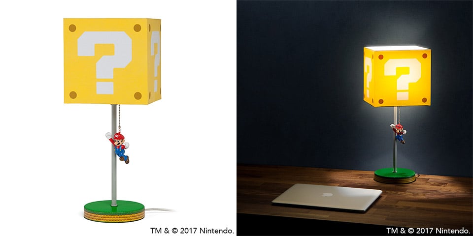 lommelygter Forvirret forarbejdning Power Up Your Desk with Mario Question Block and Chain Chomp Lamps