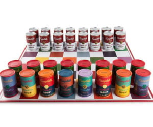 Andy Warhol Soup Can Chess Set