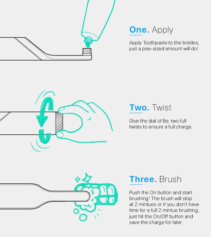 Be. Battery-free Kinetic Toothbrush