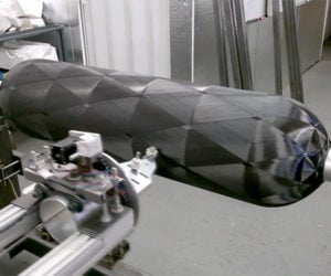 Weaving a Carbon Fiber Rocket Tank