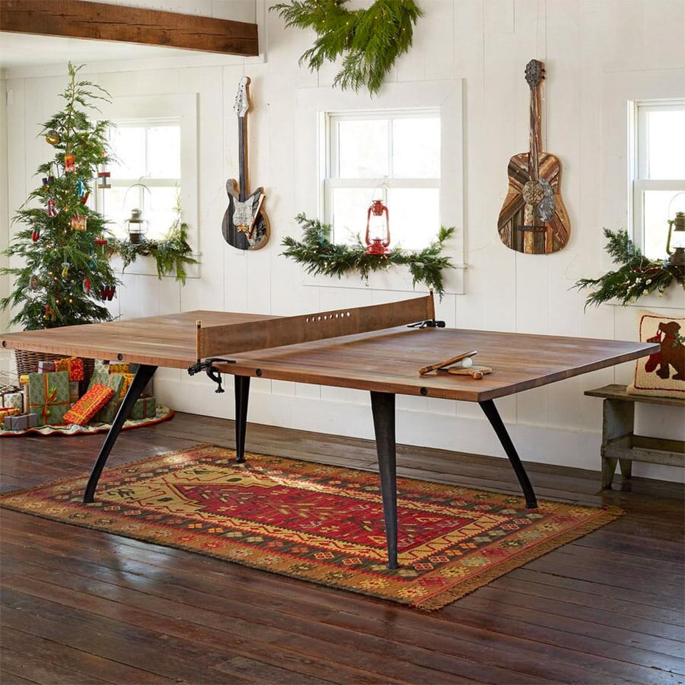 This Beautiful Wood Ping Pong Table Does Double Duty as a Dining Table