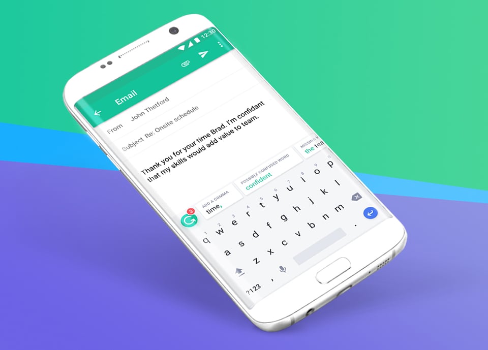 grammarly keyboard type with confidence apk download