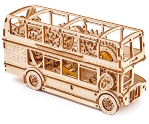 Wooden London Bus Model