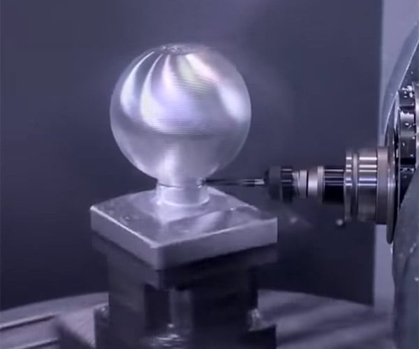 Making a Metal Basketball Net Using a 5Axis CNC Mill