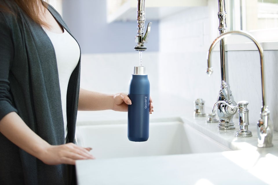 Quartz Self-Cleaning Water Bottle