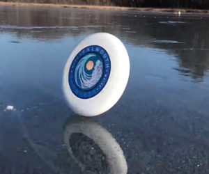 Frisbee on a Frozen Lake