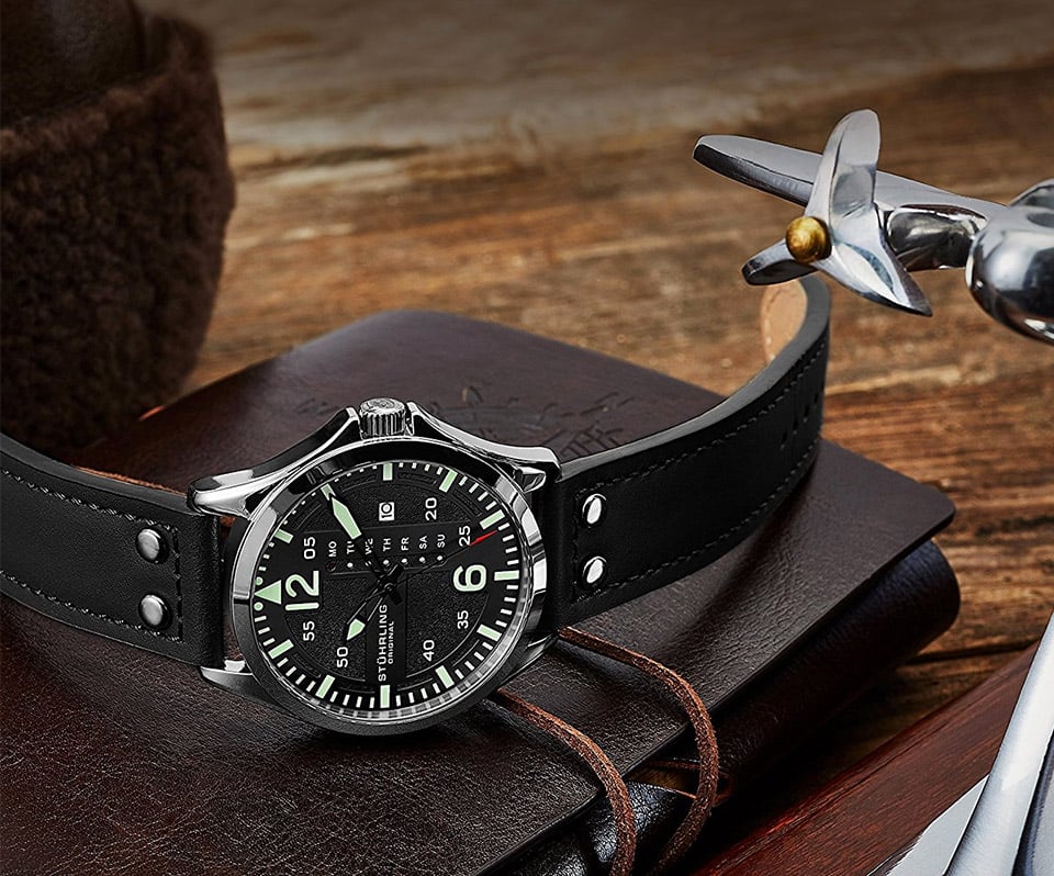Stührling Original Aviator Watch