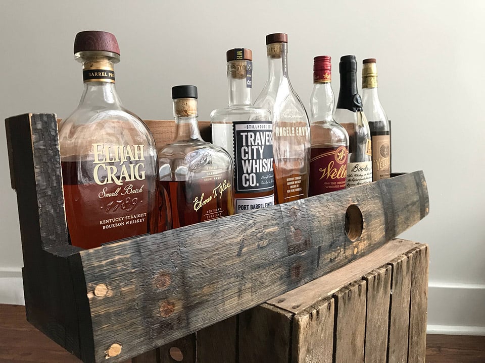 Whiskey Barrel Shelf