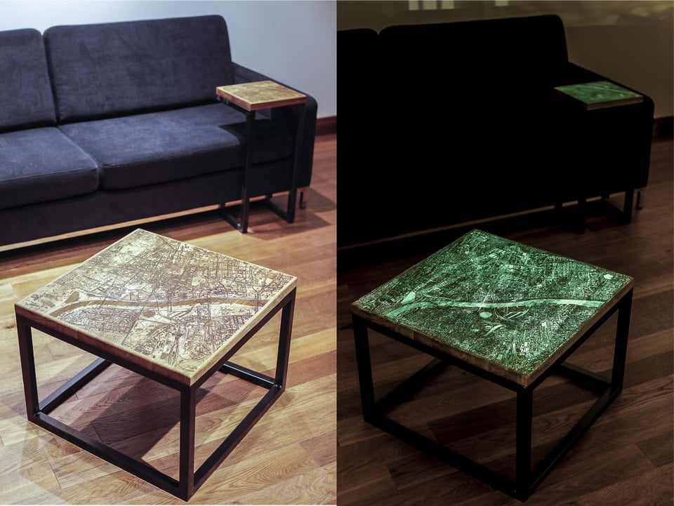 Glowing City Coffee Tables