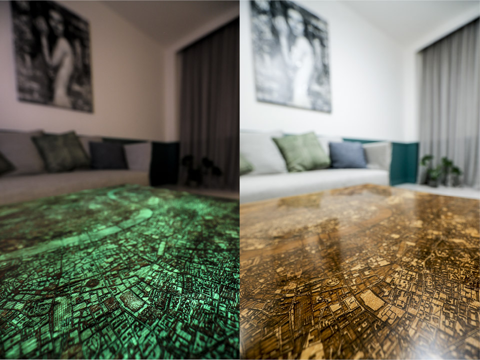 Glowing City Coffee Tables