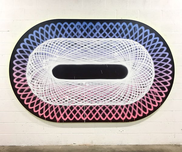 Giant Spirograph Paintings
