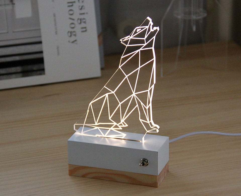 3D Illusion Animal Lamps