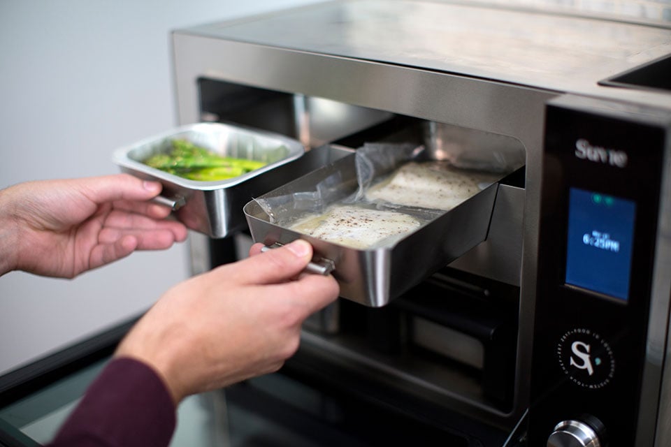 The Suvie Automated Fridge and Stove Cooks Entire Meals in One Go