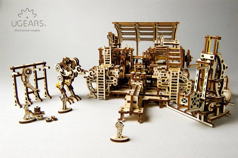 Robot Factory Wood Model