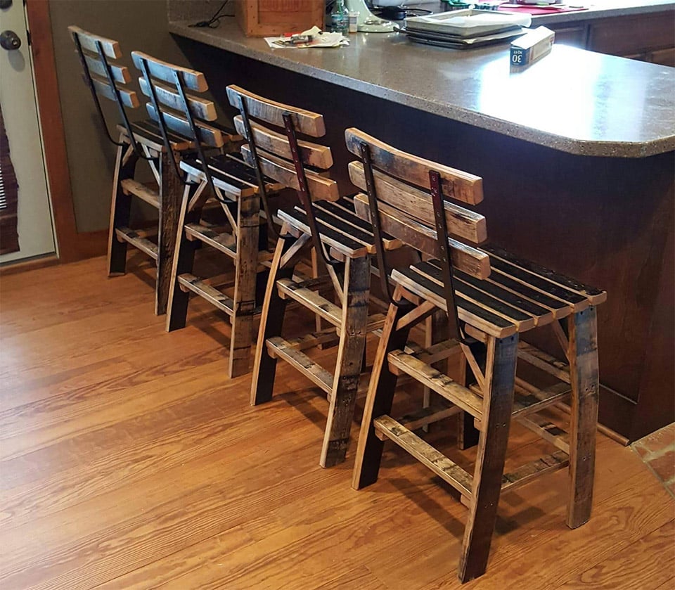 Whiskey Barrel Stools