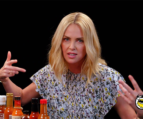 Charlize Theron vs. Hot Wings
