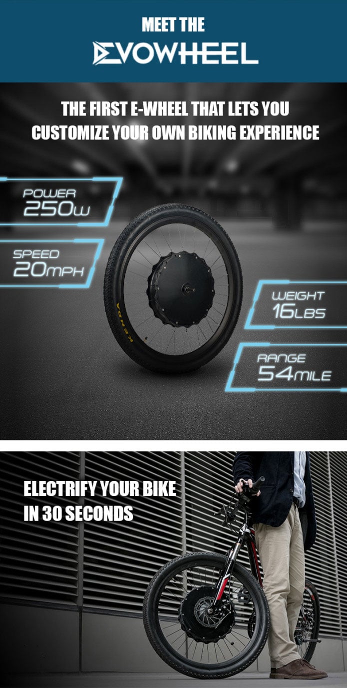 EvoWheel Electric Bicycle Wheel