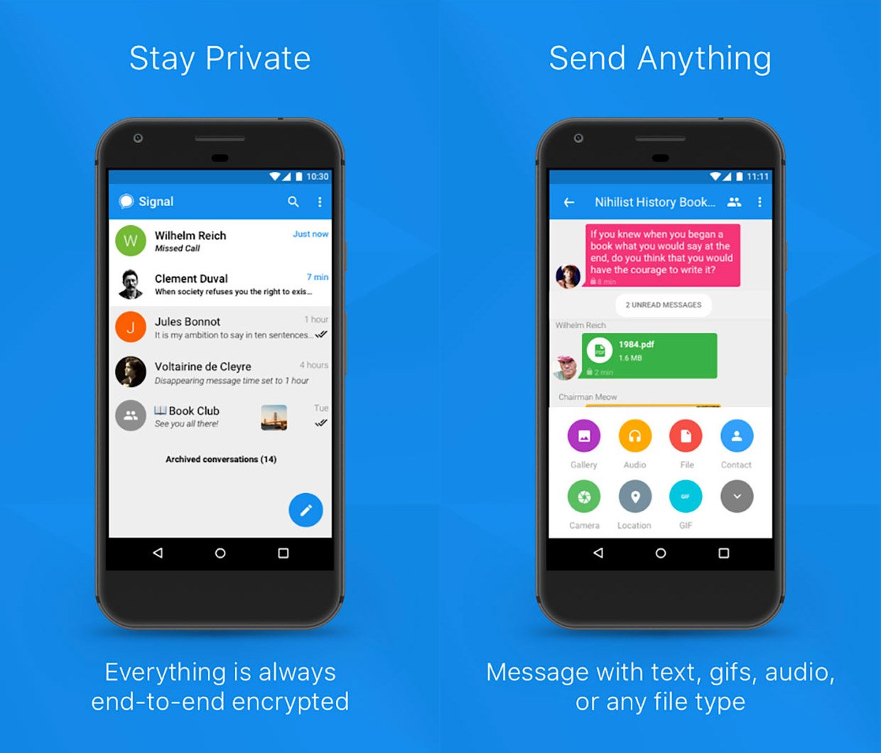 signal private messenger open source